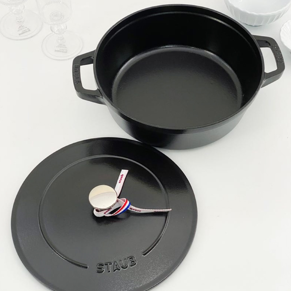 스타우브 STAUB 전골냄비 24cm 매트블랙 145392423-B 프랑스 B품 - 상세 이미지 4
