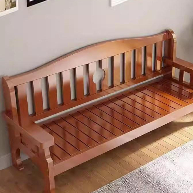 원목 나무 소파 인테리어 평상 의자 거실 벤치 현관 발코니용