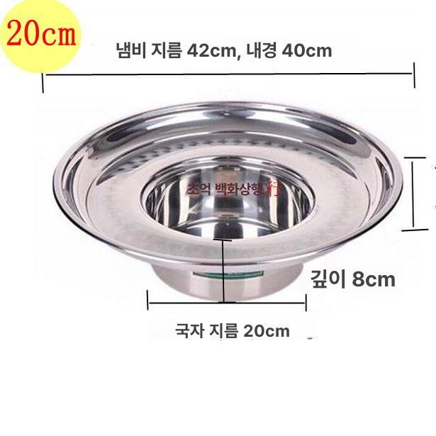 프리미엄 샤브샤브 전골냄비 도넛냄비 오뎅탕 마라탕 훠궈 16cm - 상세 이미지 4