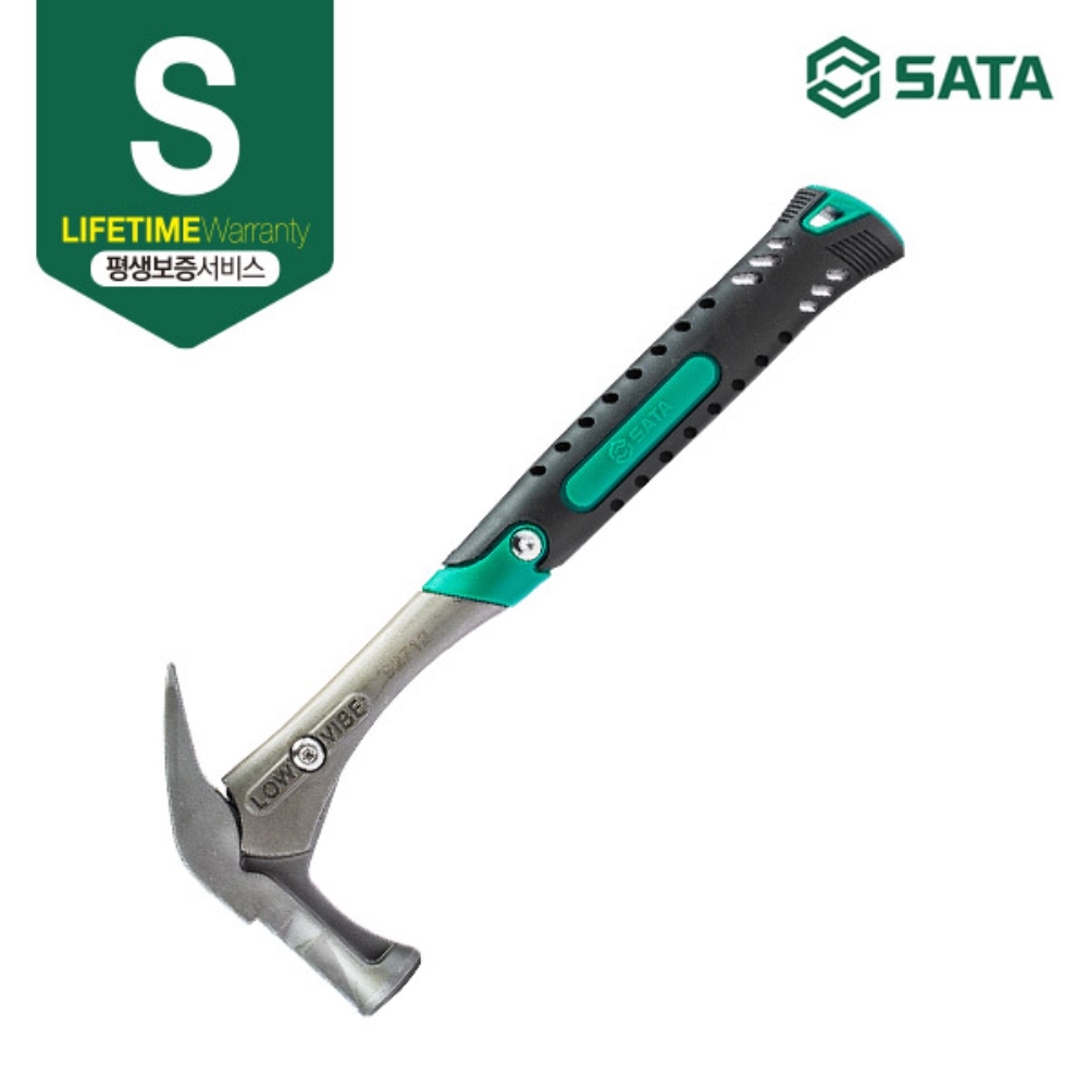 사타 SATA 저진동 빠루망치 크레인형 0.8LBS 92712 장도리 목수 망치 - 상세 이미지 2