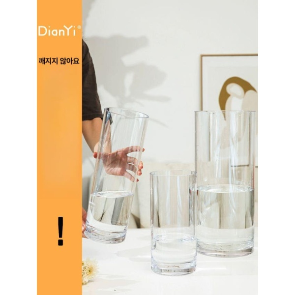 모던 유리 수경 화분 테라리움 재배용 데스크탑 물고기 직경 10 높이 20cm 직경 10 높이 20cm - 상세 이미지 2