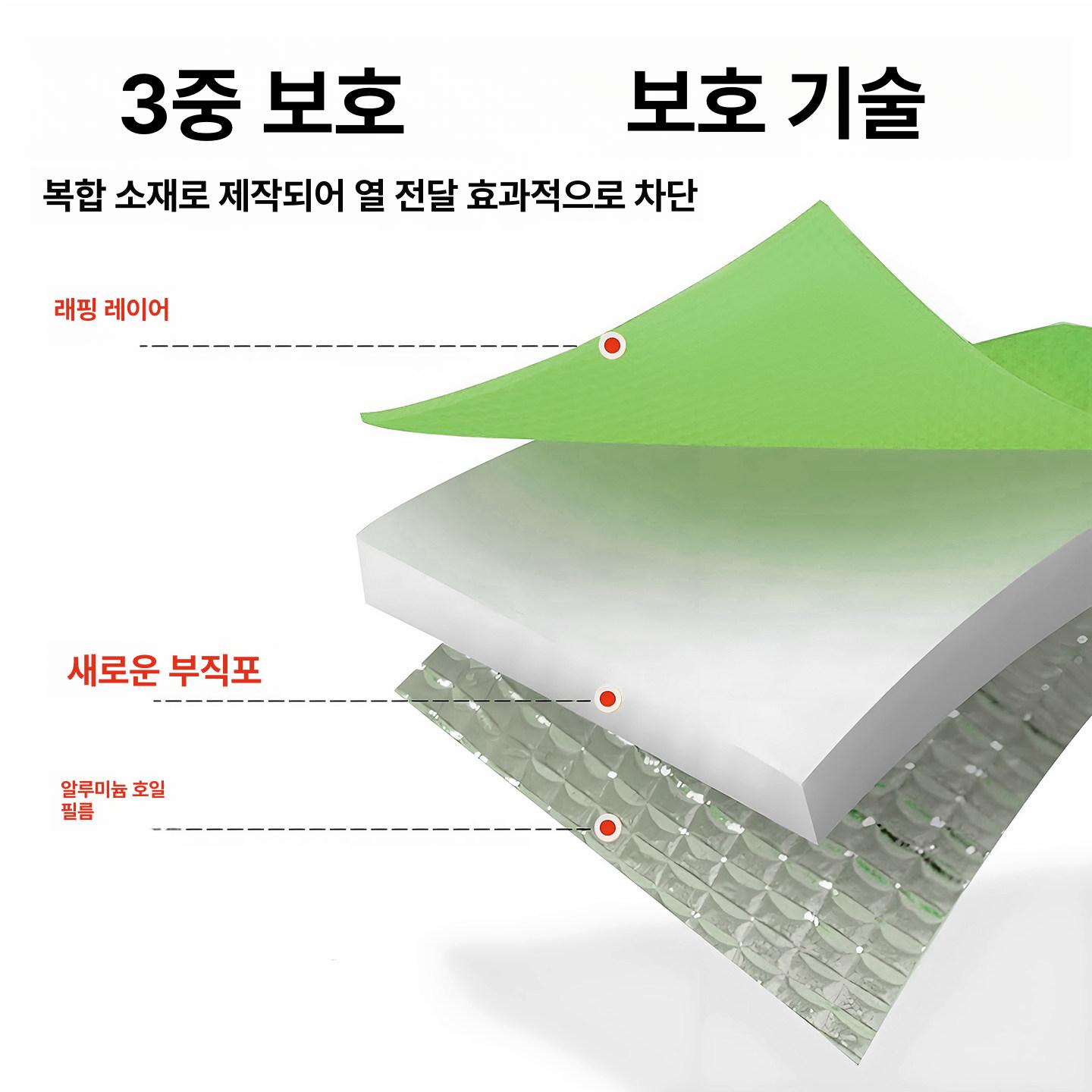 케이크 보냉백 1매 S 일회용 21x11x26 은박 리틀베어 미디엄 24 x 15x24cm 50개 - 상세 이미지 2
