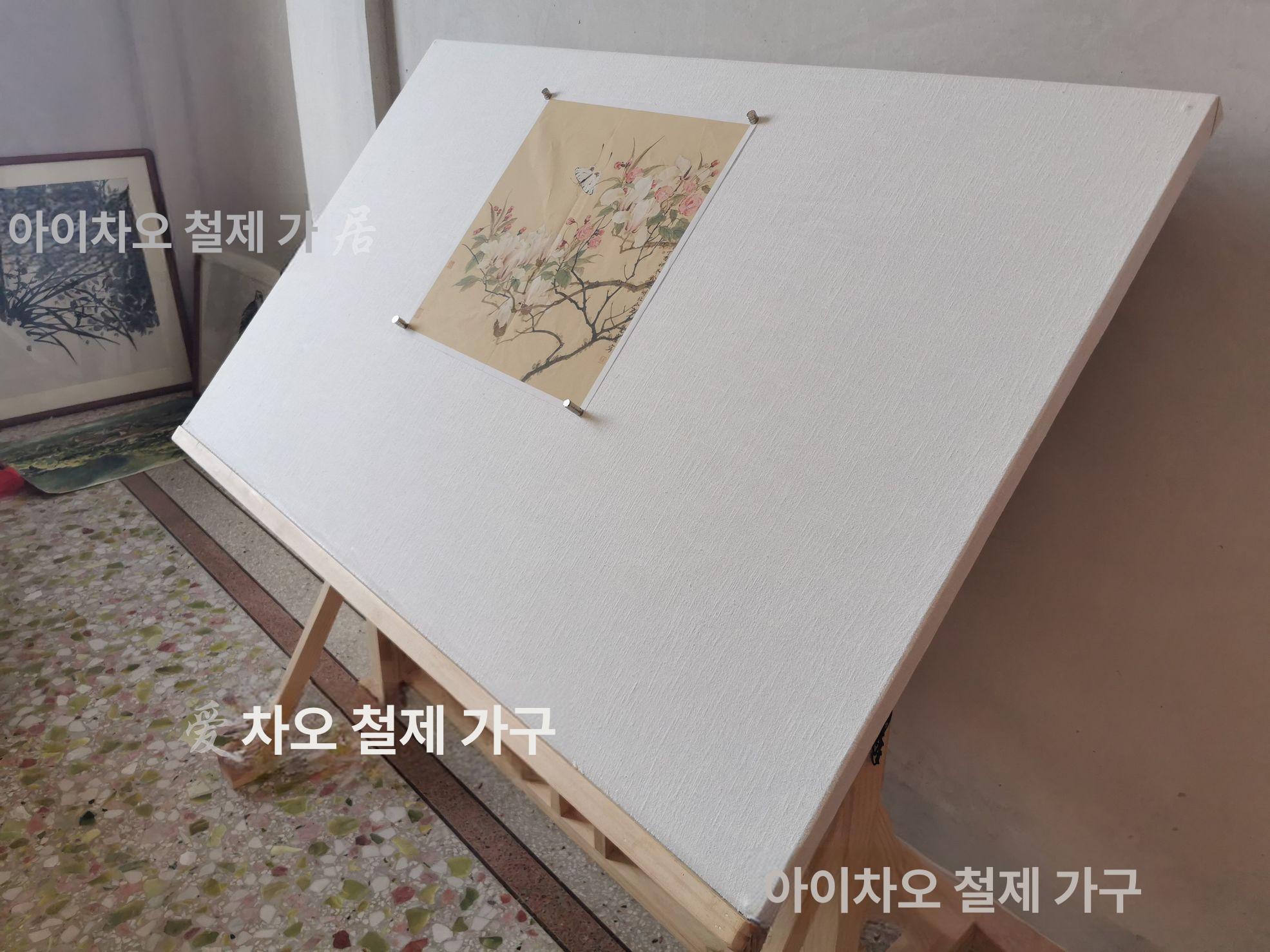 드로잉 거치대 작업대 스케치 화판 제도 테이블 캔버스 단면 소형 100 x 60x80 아니요 - 상세 이미지 4