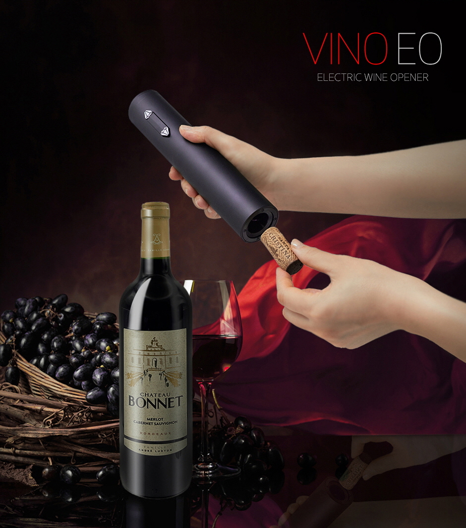 Vino 전동 와인오프너 와인따개 코르크 병따기(건전지 별매) - 상품 이미지