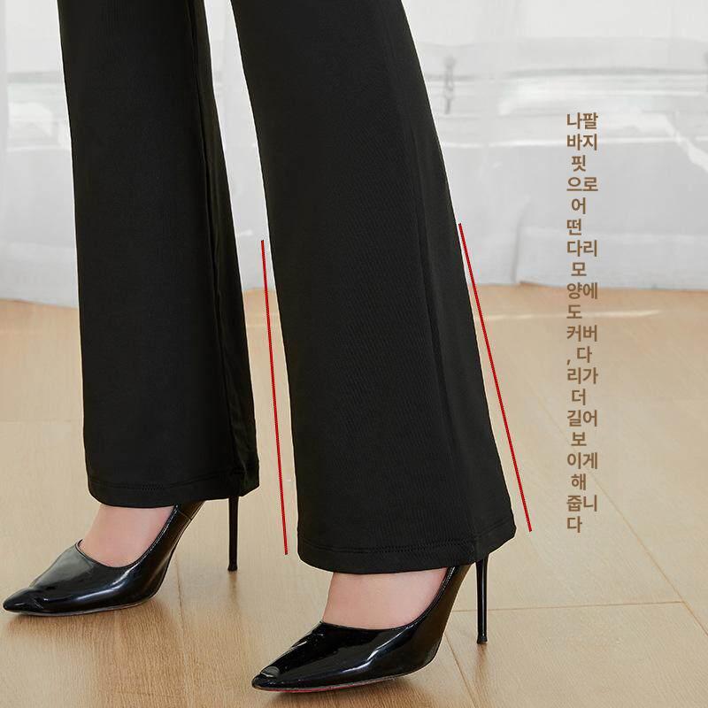 팬츠 에어로빅 여성 라인댄스복 라틴댄스복 무대 공연 블랙 플랫 M - 상세 이미지 5