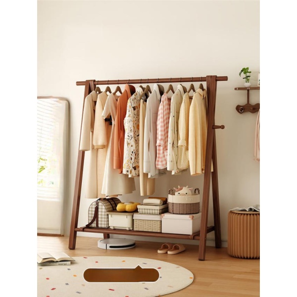 프리미엄 목재 드레스룸 원목 수납 레트로 의류점 양복 접이식 월넛 60cm 배송없음 기본 원목 월넛 60cm 배송없음 - 상품 이미지