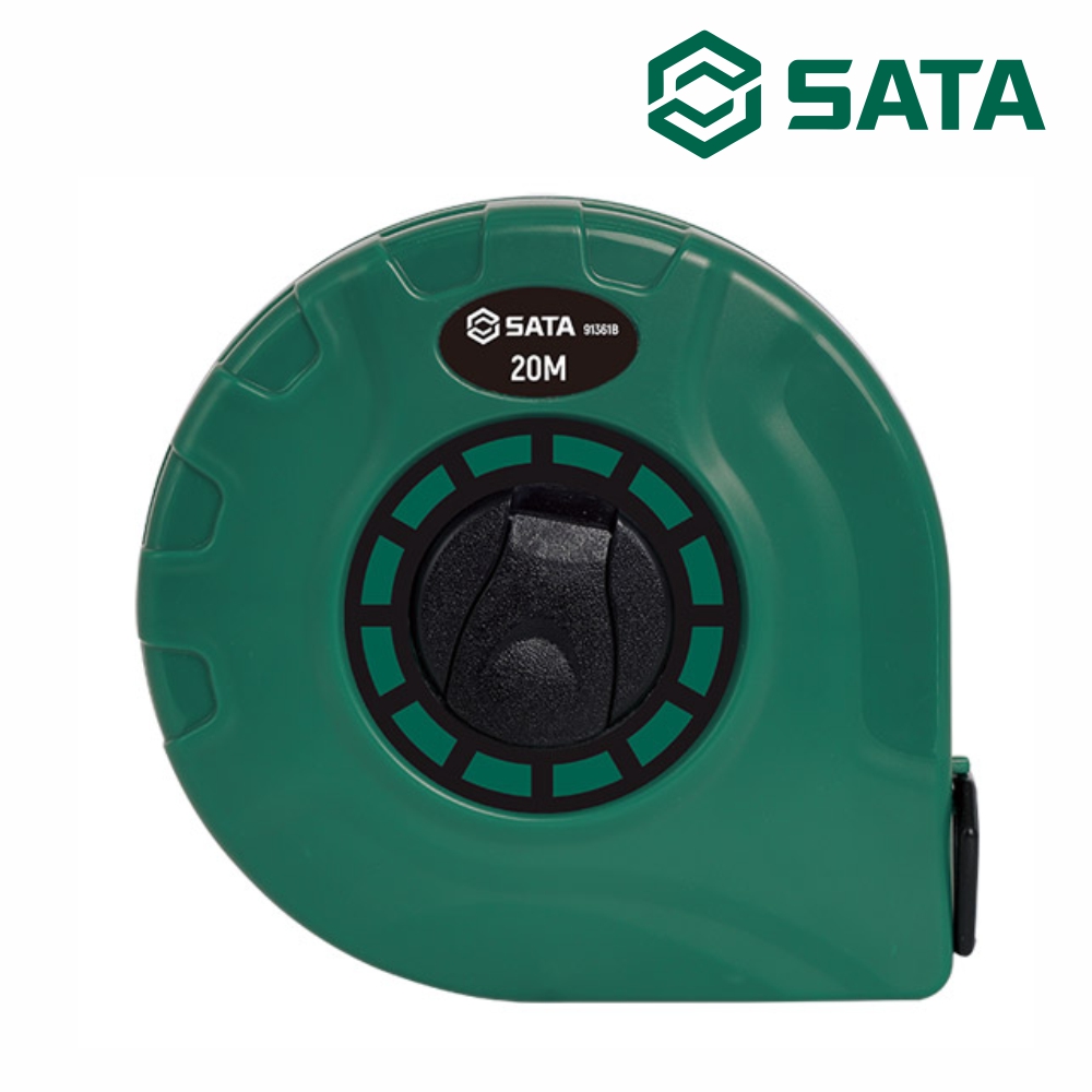 사타 SATA 화이버 줄자 20Mx13mm 91361B 산업현장 측량 화이바줄자 - 상품 이미지