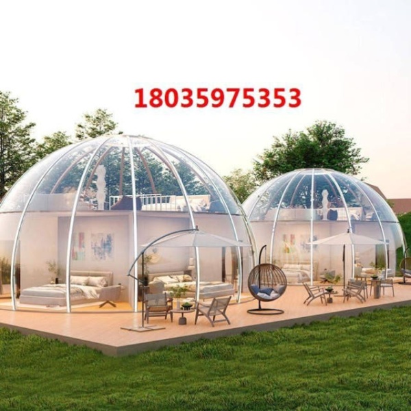 튼튼한 돔형 온실 비닐하우스 가정용 텃밭용 원형 투명 베란다 S29 360 360x210cm 8면 2문 U32 180 180x165cm 4면 1 - 상세 이미지 4