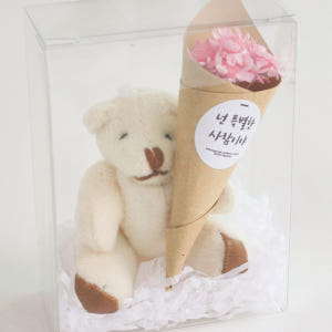 드라이 스타플라워 프리저브드 곰인형 초미니꽃다발 미니 고백선물 실사용 후기 | 효과 있을까? - 상품 이미지 1