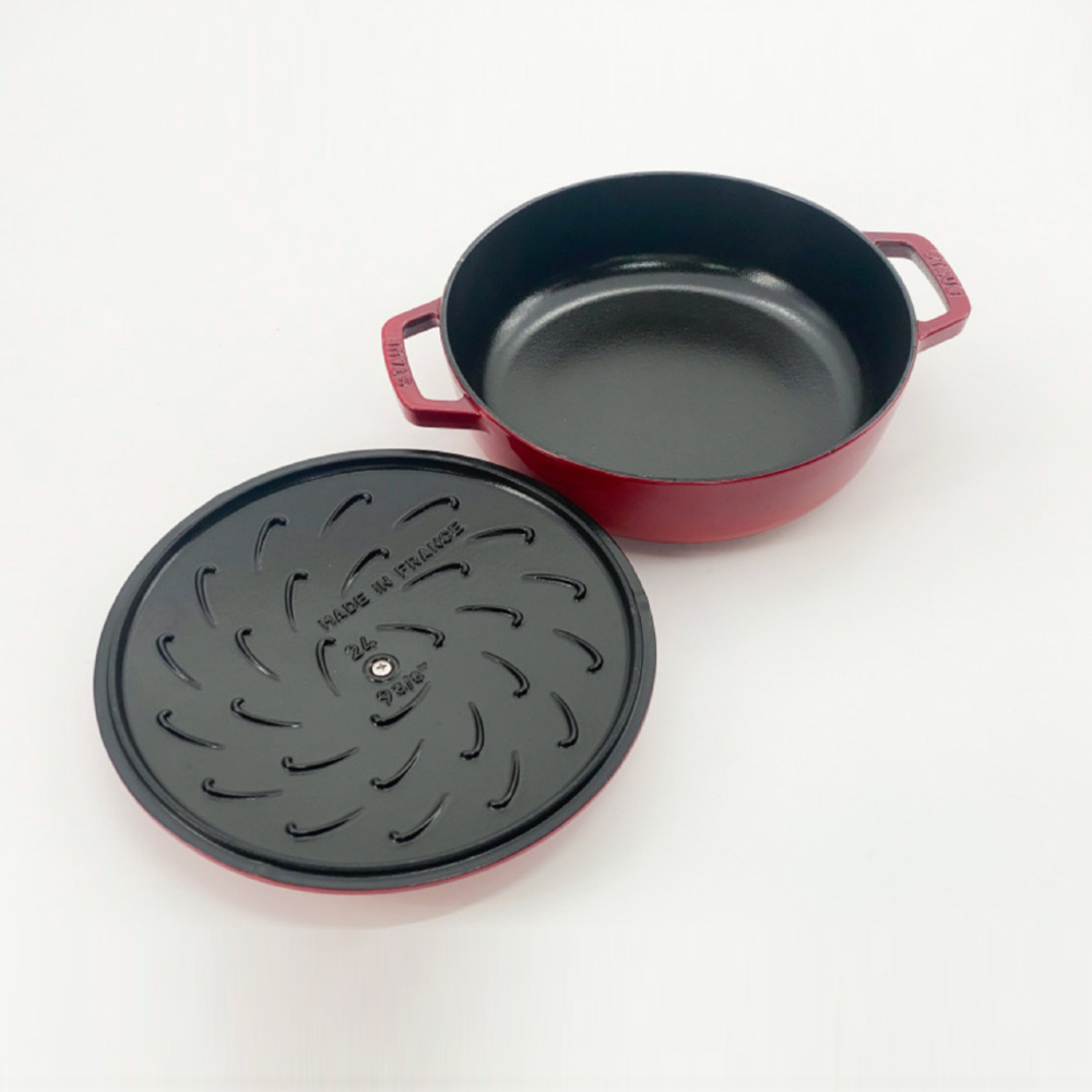 스타우브 STAUB 시스테라 전골냄비 24cm 체리 126192406-B 프랑스 B품 - 상세 이미지 3