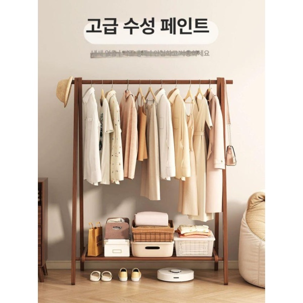 프리미엄 목재 드레스룸 원목 수납 레트로 의류점 양복 접이식 월넛 60cm 배송없음 기본 원목 월넛 60cm 배송없음 - 상세 이미지 3