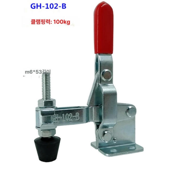 강력 수직 토글 클램프 고정장치 L형 바이스 스핀들 훅 gh-101-a gh-101-a - 상세 이미지 2