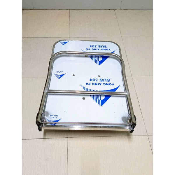 튼튼한 접이식 PVC 핸드카 우레탄 바퀴 스테인리스 스틸 카트 리어카 40cmx60cm 없음 202 스테인리스 스틸 40cmx60cm - 상세 이미지 2