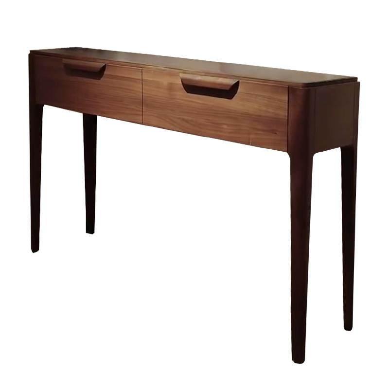 원목 콘솔테이블 수납 서랍장 카페 인테리어가구 빈티지 블랙월넛 우드 120 x 40x80 완전 조립 완료 - 상세 이미지 5