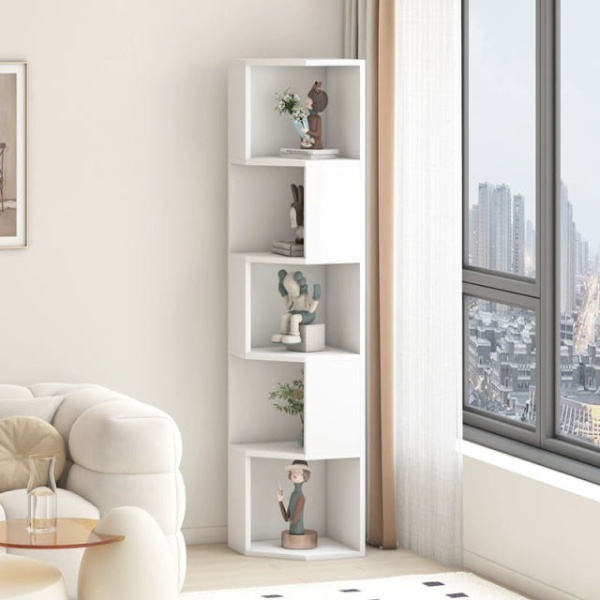 프리미엄 원목 홈바 진열장 코너 장식장 침실 수납장 양주 피규어 카키 4칸 120 x 30x30 화이트 4칸 120 x 30x30 - 상세 이미지 2