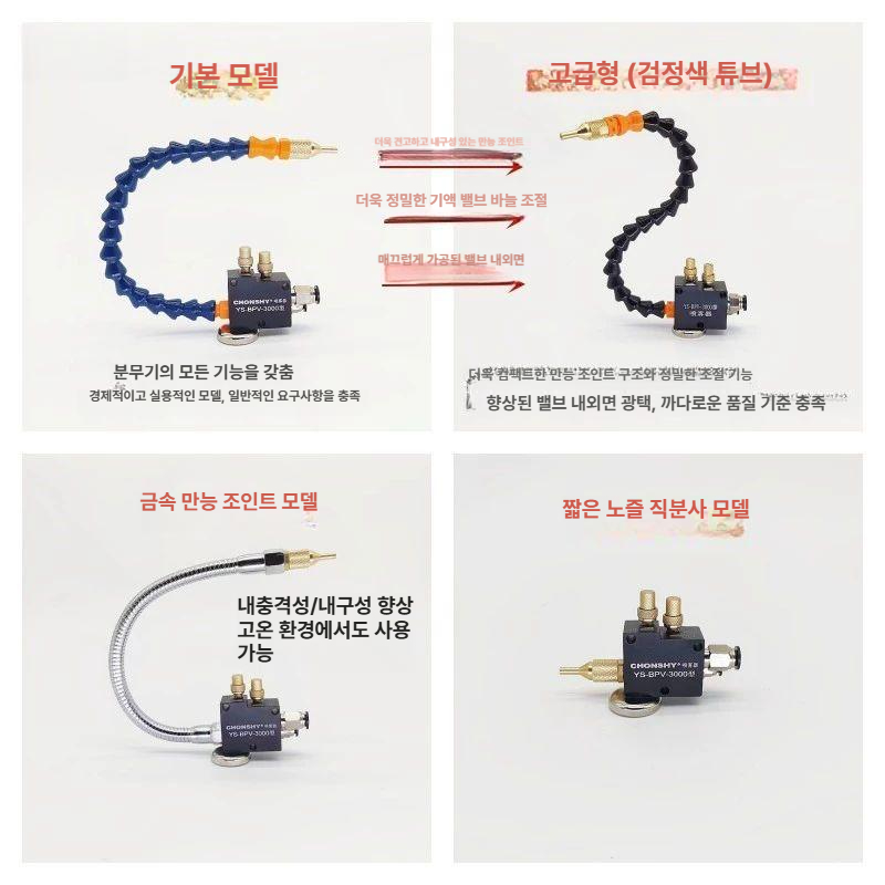 절삭유 분사기 에어 노즐 공업용 윤활유 오일 공압 펌프 공급 튜브 자동 - 상세 이미지 4