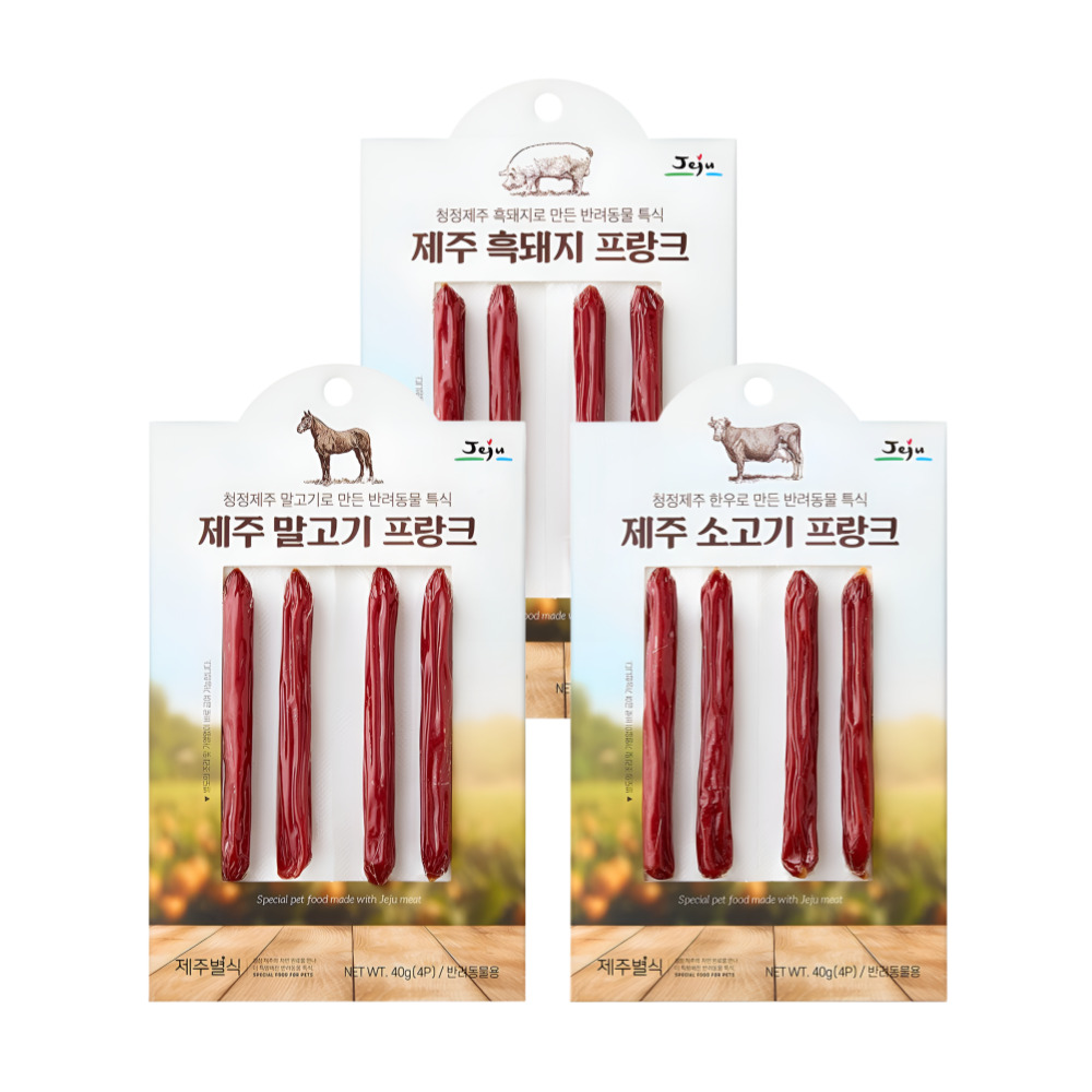 제주별식 프랑크 생육소세지 3종 4p x 3개, 120g, 1개 - 상품 이미지