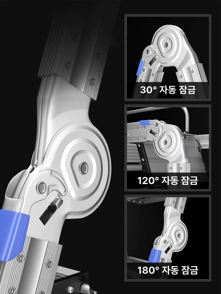 복층 접이식사다리 다락방 알루미늄 계단 - 상세 이미지 4
