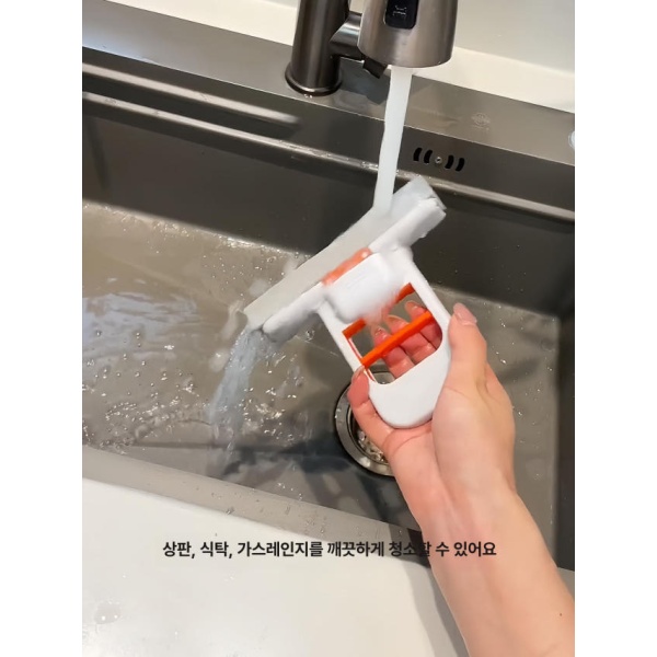 혁신적인 다용도 습식 겸용 물걸레 핸드형 투인원 미니 올인원 대걸레 즉시흡입직물헤드 손세척불필요 단일 고무 직물 헤드 교체용팩 - 상세 이미지 5