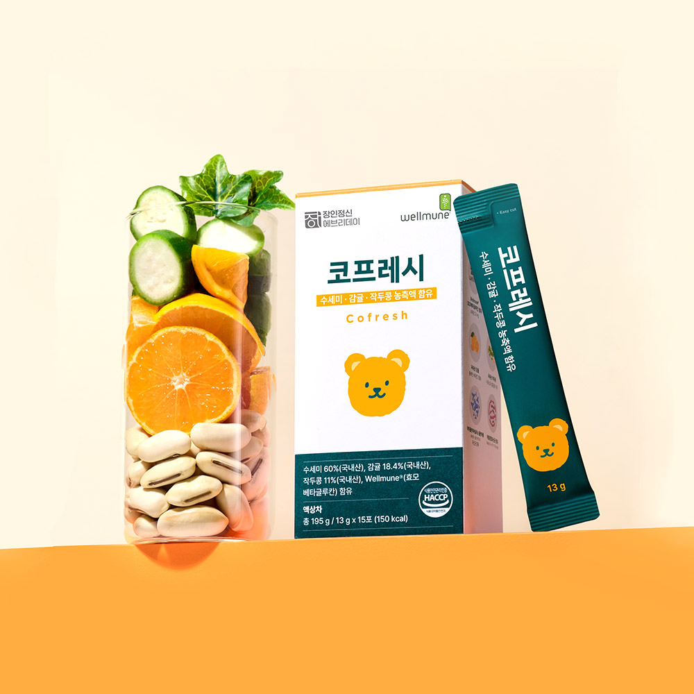 환절기 건강즙 수세미 작두콩 데일리 루틴 간편 섭취 베타글루칸 코프레시 15포, 1개 제품 이미지