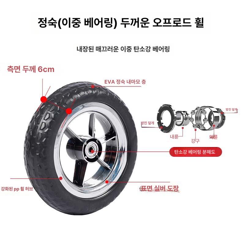 접이식 장바구니 바퀴 카트 휴대용 시장 가방 핸드 캐리어 - 상세 이미지 2