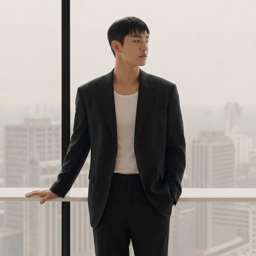 남자결혼식하객룩 남자결혼식복장 셋업 수트 캐주얼정장 이미지 4