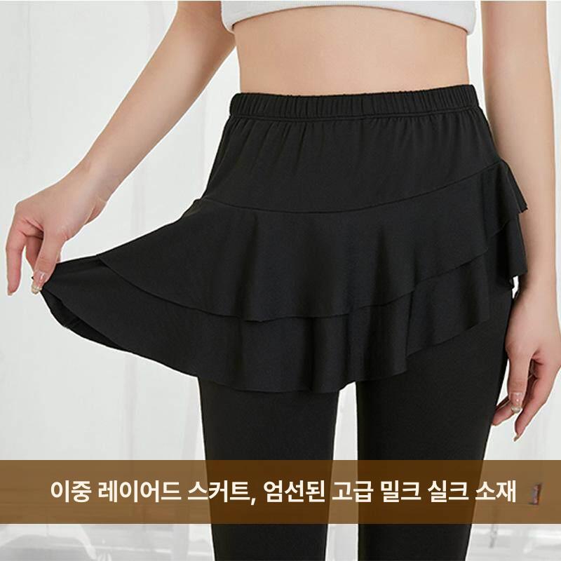 팬츠 에어로빅 여성 라인댄스복 라틴댄스복 무대 공연 블랙 플랫 M - 상세 이미지 4