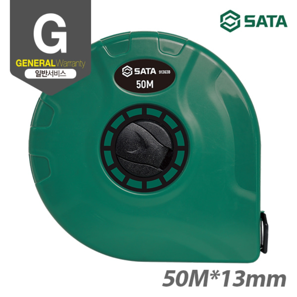 사타 SATA 화이버 줄자 50Mx13mm 91363B 산업현장 측량 화이바줄자 - 상세 이미지 2