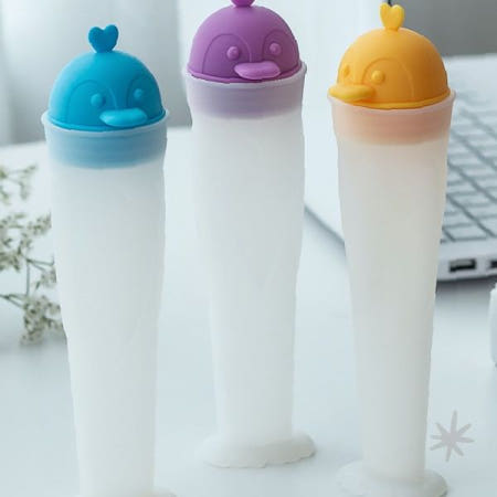 주방 냉동실 수제 빙과 제조 원통형 손잡이 뚜껑 밀폐 보관 여름 간식 홈카페