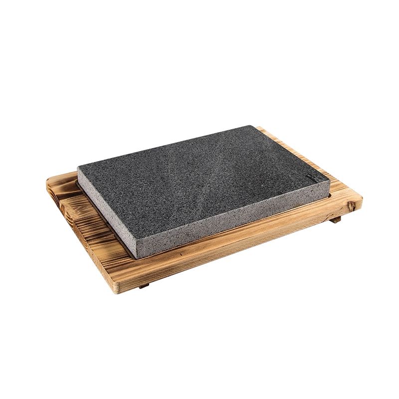 와규 1인용 불판 구이 석쇠 석판 바베큐 화산석 화로 30 20x3cm 미세 화산석 + 대나무 - 상세 이미지 2