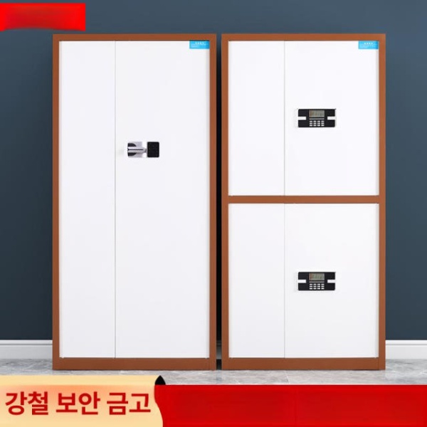프리미엄 안전 문서 금고 산업용 스틸자 싱글 도어 그레이화이트 조합 1.2mm 파일 세로형 사무실 귀중품 싱글 도어 그레이화이트 조합 1.2mm - 상품 이미지
