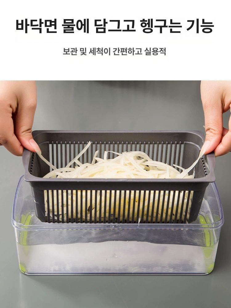 야채 다지기 샐러드 절단 다기능 채칼 차퍼 슬라이서 양파 치즈 다이스 커터 - 상세 이미지 5