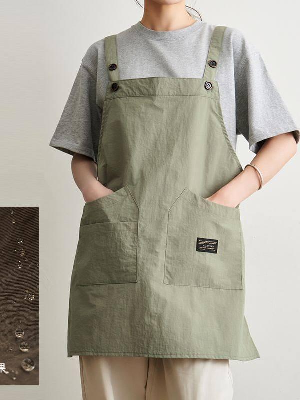 카페앞치마 숏앞치마 방수 식당 커피숍 근무복 조끼 베이커리 플로리스트
