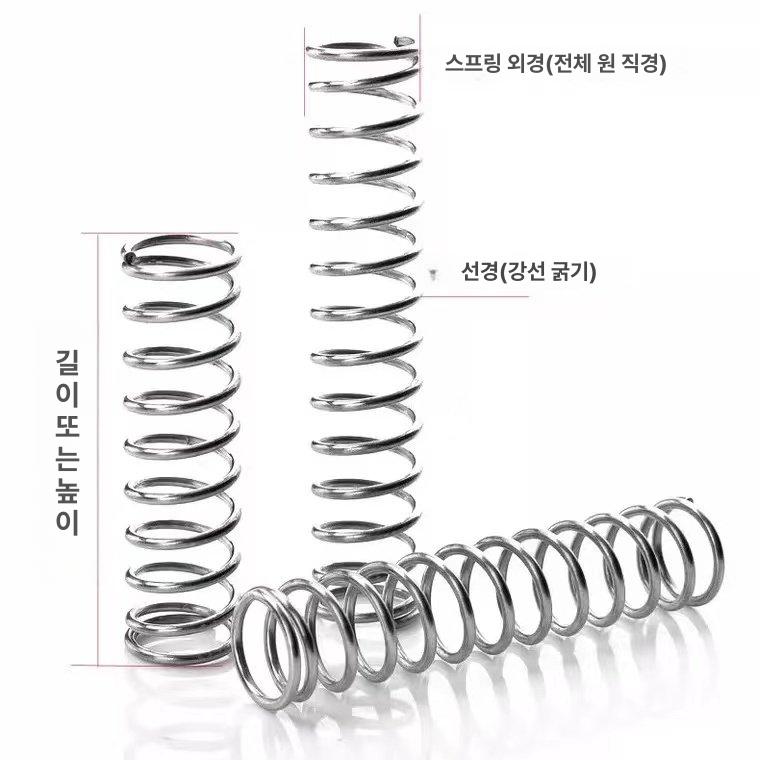 압축 와이어 전도성 직경 변형 스테인레스 용수철 철소동 맞춤형 스프링 - 상세 이미지 2
