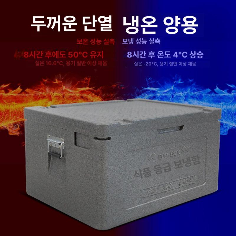 식품단열박스 반찬 단체 상자 음식 보냉 도시락 냉온 단열 대용량 급식 밥차 용기 - 상세 이미지 3
