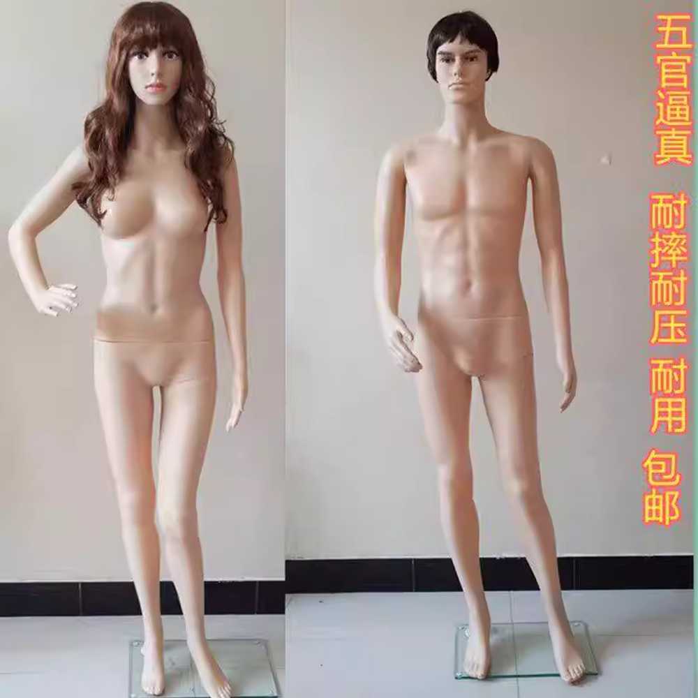 여성 전신 마네킹 두상 디스플레이 바디 튜브 옷가게 머리카락 없는 표준 - 상세 이미지 3