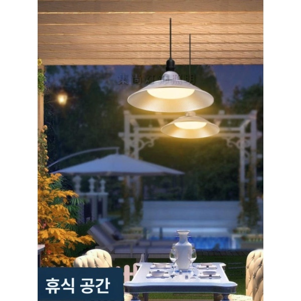 초강력 UFO 플라잉 유선작업등 웜라이트 고휘도 165V EU 쏘서 265V 30w 지름 20cm 방수 램프 헤드 - 상세 이미지 4