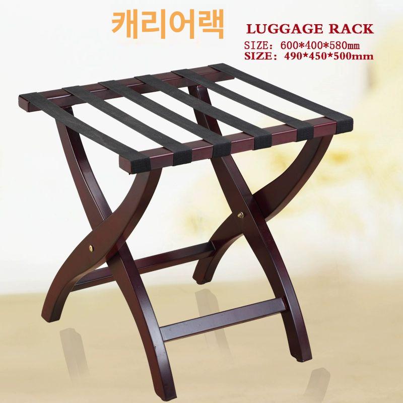 캐리어 선반 러기지 보관 랙 펜션 원목 가방 짐 폴딩 브래킷 리조트 보관대 - 상세 이미지 2