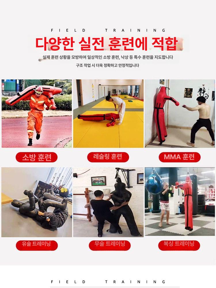 주짓수 더미 그래플링 상품 훈련 체육관 유도 가죽 하프가드 모형 케이스 훈련용 - 상세 이미지 4