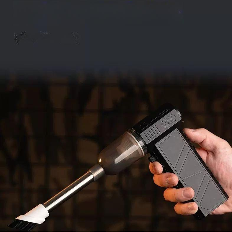 초강력 미니 청소 공구 크로스건 무선 휴대용 + C X6 A급배터리셀6000mAh - 상품 이미지
