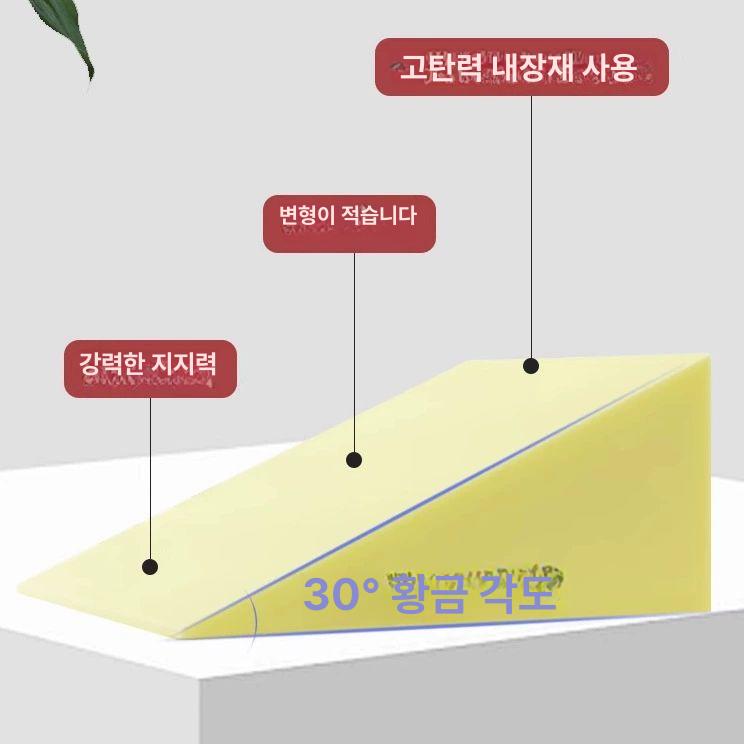 삼각 쇼파 겸용 산모 지지대 푹신한 요양원 방수 허리받 커피 삼각쿠션+헤드레스트 너비 60cm - 상세 이미지 4
