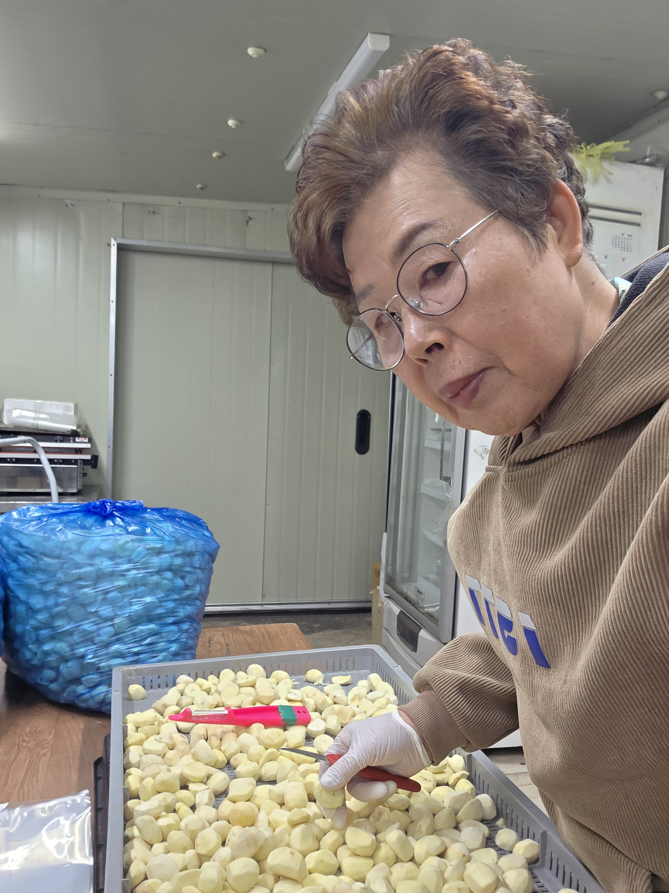 노루골농원 친환경유기농 옥광밤(대중)혼합3kg 이미지 8