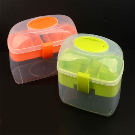 김조팸 투명 2단 공구함 투명보관함 가정용구급함 다용도공구함