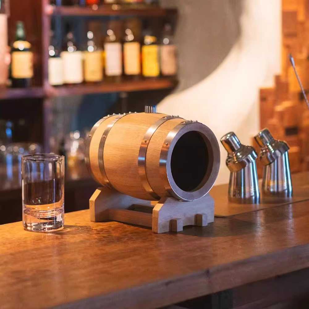 미니 오크통 원목 술통 와인통 숙성용 카페 인테리어 750ml - 상세 이미지 5