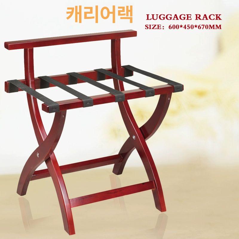 캐리어 선반 러기지 보관 랙 펜션 원목 가방 짐 폴딩 브래킷 리조트 보관대 - 상세 이미지 3