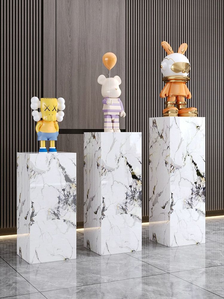 인공석 대리석기둥 작품받침 매장베이스 판도라 전시회 판도라 미스터리 30 x 30x100 - 상세 이미지 3