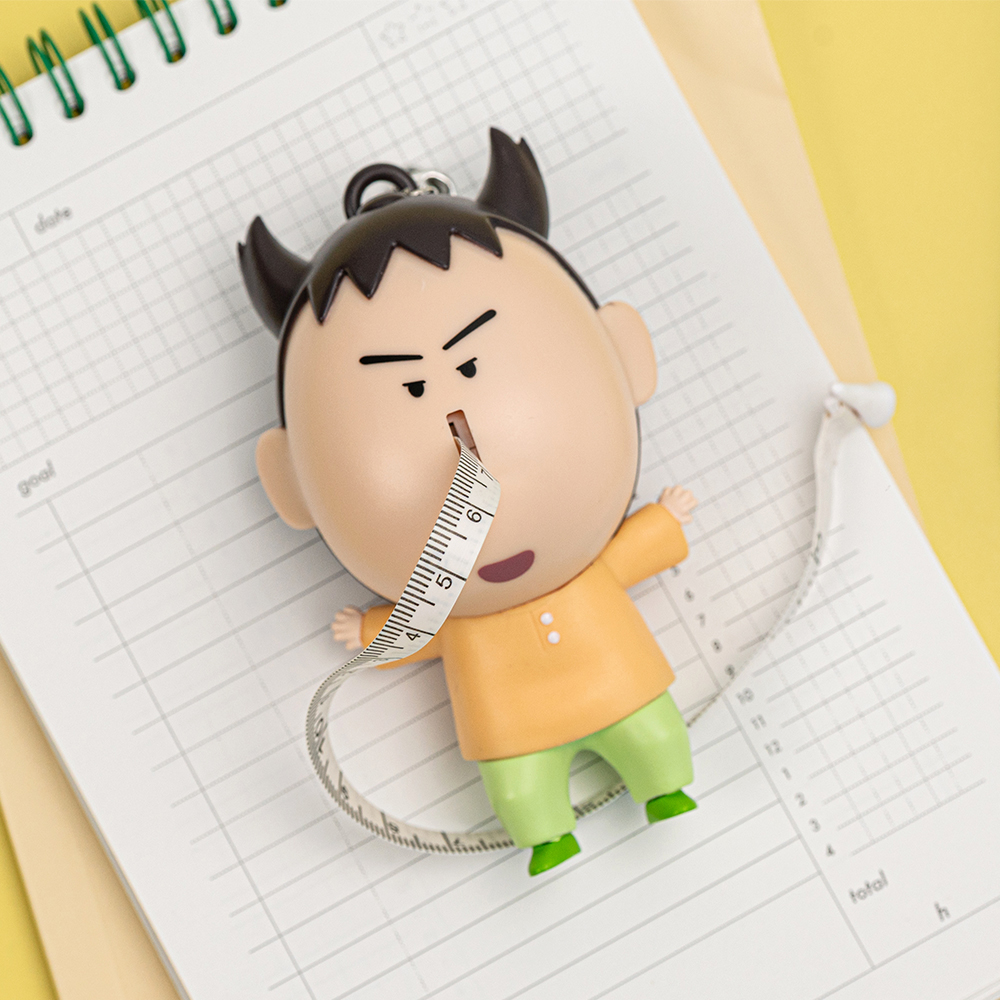 레토 짱구는못말려 맹구 키링 줄자 극장판 피규어 - 상품 이미지