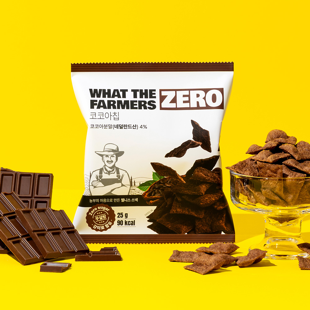 왓더파머스 제로 당류 ZERO 건강간식 저당간식 기름없이 달콤하게 구운 코코아칩, 25g, 32개 이미지 2