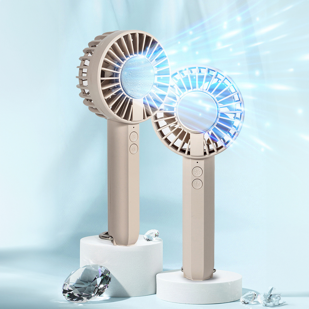 휴대용 BLDC 무선 핸디 선풍기 탁상 겸용 5엽 2000mAh 냉각쿨링패드 - 상품 이미지