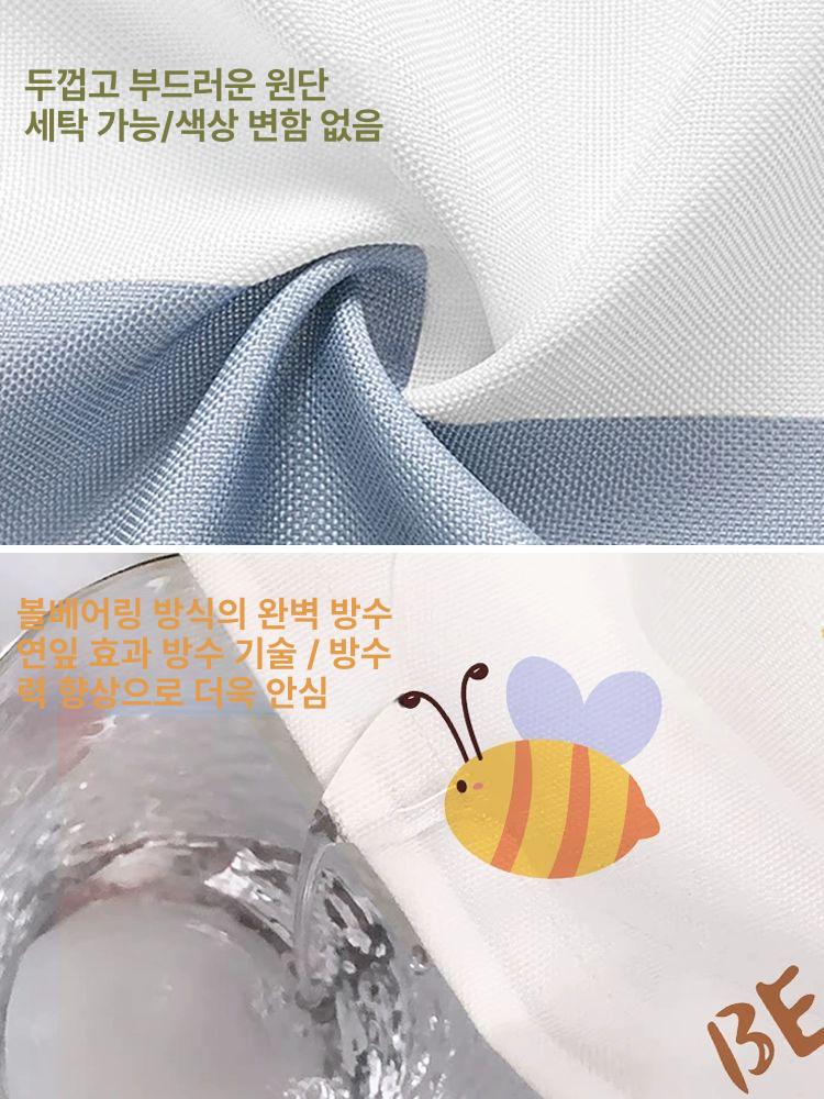 트리플 고양이 샤워커튼 미니 방수 욕실 창문 가리개 샤워 캣 120 x 120cm - 상세 이미지 5